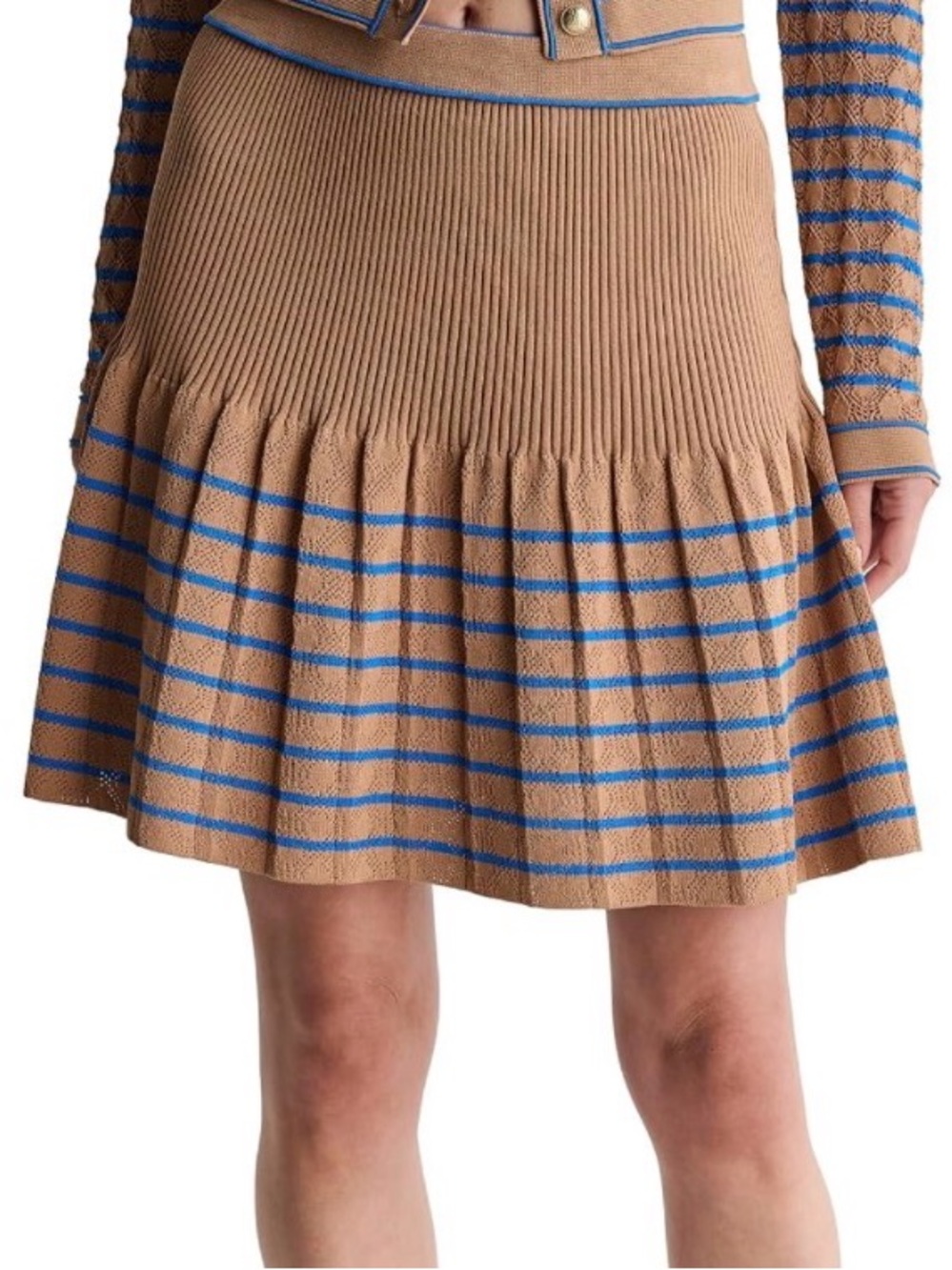 BCBG Knit Pleated Skirt